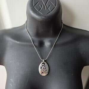 Brighton Mingle Swirl Pendant Necklace–Elegant Classic Glamour